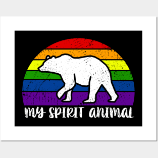 My Spirit Animal Bear Gay Pride Parade Posters and Art